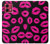 S2933 Pink Lips Kisses on Black Case For Motorola Moto G84