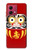 S3045 Japan Good Luck Daruma Doll Case For Motorola Moto G84