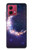 S3324 Crescent Moon Galaxy Case For Motorola Moto G84