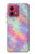 S3706 Pastel Rainbow Galaxy Pink Sky Case For Motorola Moto G84