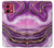 S3896 Purple Marble Gold Streaks Case For Motorola Moto G84
