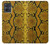 S3365 Yellow Python Skin Graphic Print Case For Motorola Moto G54