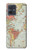 S3418 Vintage World Map Case For Motorola Moto G54