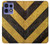 S2231 Yellow and Black Line Hazard Striped Case For Motorola Edge 50 Pro