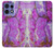 S2907 Purple Turquoise Stone Case For Motorola Edge 50 Pro