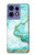 S3399 Green Marble Graphic Print Case For Motorola Edge 50 Pro