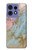S3717 Rose Gold Blue Pastel Marble Graphic Printed Case For Motorola Edge 50 Pro