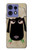S2826 Cute Cartoon Unsleep Black Sheep Case For Motorola Edge 50 Fusion