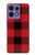 S2931 Red Buffalo Check Pattern Case For Motorola Edge 50 Fusion