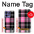 S3091 Pink Plaid Pattern Case For Motorola Edge 50 Fusion