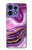 S3896 Purple Marble Gold Streaks Case For Motorola Edge 50 Fusion