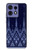 S3950 Textile Thai Blue Pattern Case For Motorola Edge 50 Fusion