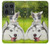 S3795 Kitten Cat Playful Siberian Husky Dog Paint Case For Motorola Edge 50 Ultra