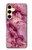 S3052 Pink Marble Graphic Printed Case For Samsung Galaxy S24 FE