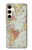 S3418 Vintage World Map Case For Samsung Galaxy S24 FE