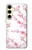 S3707 Pink Cherry Blossom Spring Flower Case For Samsung Galaxy S24 FE