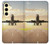 S3837 Airplane Take off Sunrise Case For Samsung Galaxy S24 FE