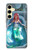 S3911 Cute Little Mermaid Aqua Spa Case For Samsung Galaxy S24 FE