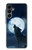 S3693 Grim White Wolf Full Moon Case For Samsung Galaxy A16 5G