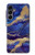 S3906 Navy Blue Purple Marble Case For Samsung Galaxy A16 5G