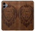 S2529 Leo Zodiac Tattoo Brown Graphic Print Case For Samsung Galaxy A06