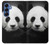 S1072 Panda Bear Case For Samsung Galaxy S25