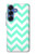 S1723 Mint Chevron Zigzag Case For Samsung Galaxy S25