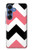 S1849 Pink Black Chevron Zigzag Case For Samsung Galaxy S25