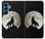 S1981 Wolf Howling at The Moon Case For Samsung Galaxy S25