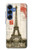 S2108 Eiffel Tower Paris Postcard Case For Samsung Galaxy S25