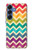 S2362 Rainbow Colorful Shavron Zig Zag Pattern Case For Samsung Galaxy S25