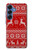 S2835 Christmas Reindeer Knitted Pattern Case For Samsung Galaxy S25