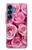 S2943 Pink Rose Case For Samsung Galaxy S25