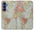 S3418 Vintage World Map Case For Samsung Galaxy S25