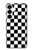 S1611 Black and White Check Chess Board Case For Samsung Galaxy S25 Plus