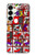 S1923 Hanafuda Japanese Flower Card Case For Samsung Galaxy S25 Plus