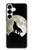 S1981 Wolf Howling at The Moon Case For Samsung Galaxy S25 Plus