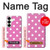 S2358 Pink Polka Dots Case For Samsung Galaxy S25 Plus