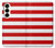 S2364 Red and White Striped Case For Samsung Galaxy S25 Plus