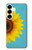 S3039 Vintage Sunflower Blue Case For Samsung Galaxy S25 Plus