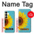 S3039 Vintage Sunflower Blue Case For Samsung Galaxy S25 Plus