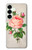 S3079 Vintage Pink Rose Case For Samsung Galaxy S25 Plus