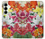S3205 Retro Art Flowers Case For Samsung Galaxy S25 Plus