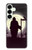 S3262 Grim Reaper Night Moon Cemetery Case For Samsung Galaxy S25 Plus
