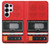 S3204 Red Cassette Recorder Graphic Case For Samsung Galaxy S25 Ultra