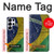S3297 Brazil Flag Vintage Football Graphic Case For Samsung Galaxy S25 Ultra