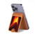 S0745 Volcano Lava Magnetic Card Holder Wallet Stand with MagSafe for iPhone 16 15 14 13 Pro Max