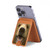 S0840 Grizzly Bear Face Magnetic Card Holder Wallet Stand with MagSafe for iPhone 16 15 14 13 Pro Max