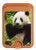 S1073 Panda Enjoy Eating Magnetic Card Holder Wallet Stand with MagSafe for iPhone 16 15 14 13 Pro Max