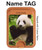 S1073 Panda Enjoy Eating Magnetic Card Holder Wallet Stand with MagSafe for iPhone 16 15 14 13 Pro Max